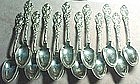 UNGER BROTHERS-12 "DOUVAINE" TEASPOONS-c.1903