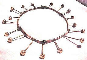 ART SMITH Copper/Brass "CROWN OF THORNS" Necklace-RARE