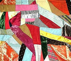 VICTORIAN CRAZY  QUILT