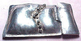 NOVAK Large Silver BUCKLE- Hand Made - Modernist