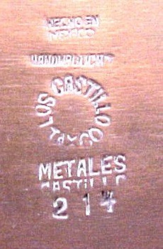 LOS CASTILLO Mixed MetalsTray - Mexico - c.1955