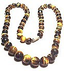 TIGER EYE BEADS NECKLACE