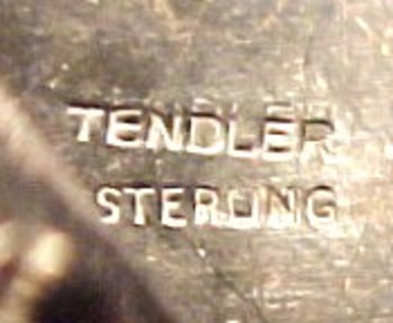 BILL TENDLER STERLING PIN - MODERNIST