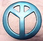 ANODIZED ALUMINUM PEACE SIGN - GERMANY-1970'S