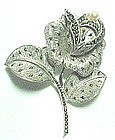 THEODOR FAHRNER Sterling/Marcasites/Pearl Pin - Germany