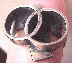 HENRY STEIG Sterling Ring - Modernist