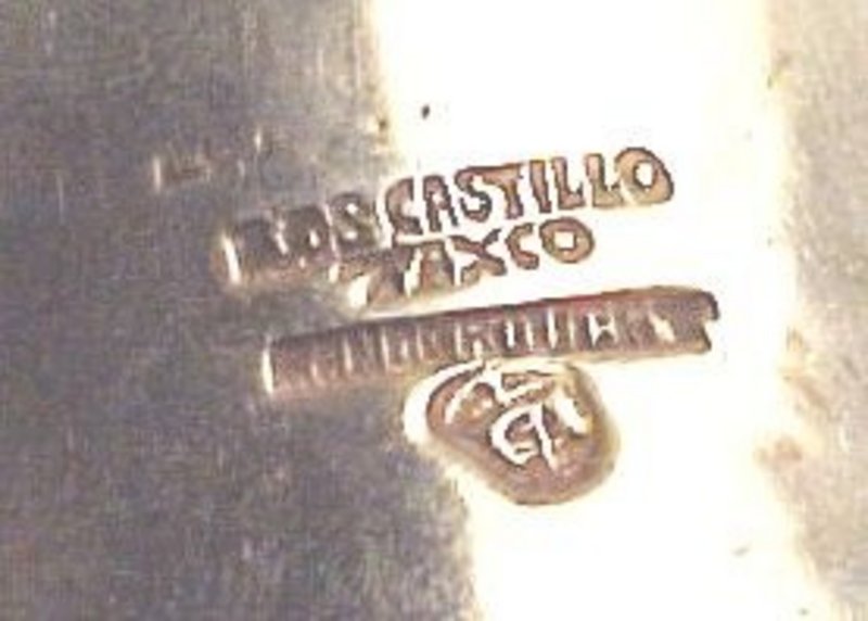 LOS CASTILLO Sterling/Copper Martini Stir Spoon -c.1948
