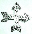 NAVAJO Sterling Double Arrow Pin