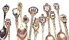 12 Enamel Sterling Souvenir Spoons