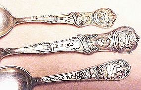 3 NEW ORLEANS Sterling Souvenir Spoons