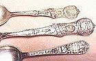 3 NEW ORLEANS Sterling Souvenir Spoons