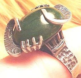 Jade/Sterling Ring