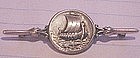 GEORG JENSEN Sterling VIKING SHIP Pin - Denmark