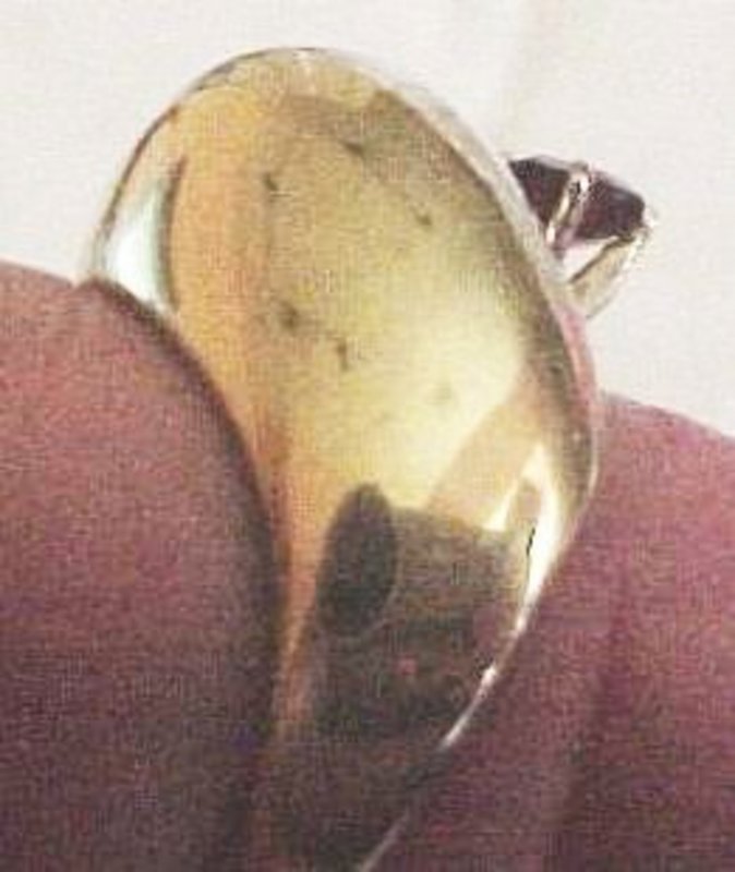 Modernist 14K Ring with Almondine Garnet
