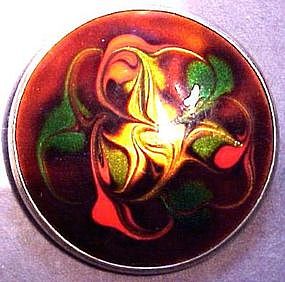 ENAMEL AND STERLING PIN