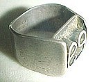 BILL TENDLER STERLING RING - MODERNIST