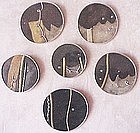 MARCI ZELMANOFF- MIXED METAL BROOCH SET-(#1-2-3)