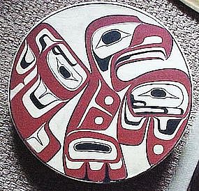 EAGLE TLINGIT DRUM by ODIN LONNING