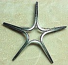 STERLING STARFISH PIN - c.1950's