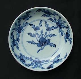 Qianlong Blue and White Dish