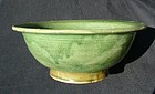 A Large Qing Green Glaze  Bowl