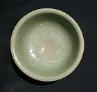 A Large Qianlong Ge Type Celadon Bowl (18.5 cm)