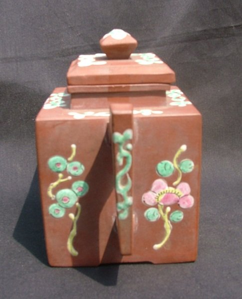 Enamel Decorated Yixing Teapot #4