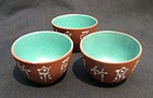Perfect Three Enamel Decorated Yixing Cup