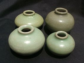 Four Celadon Longquan Jars