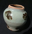 A Rare Yuan Qingbai Spotted Jar
