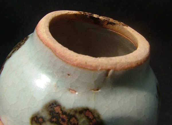 A Rare Yuan Qingbai Spotted Jar