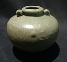 A Large Ge Type  Celadon Jar