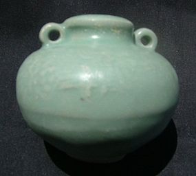 A Good Longquan Celadon Dragon Jar