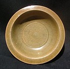 A Longquan Golden Celadon Small  Dish