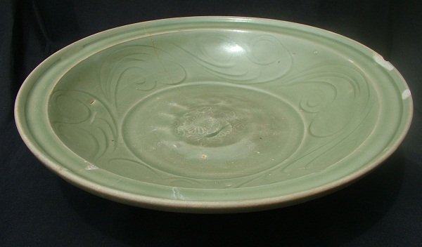 A Sample of Large Longquan Celadon Charger (34 cm) #2