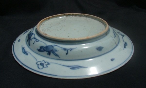 A Fine Ming Wanli - Blue and White Plate w/ Phoenix #1