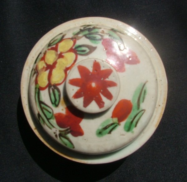 Ming  Polychrome Covered Box
