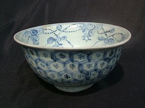 Ming Blue and White Bowlwith Turtle Motif #1