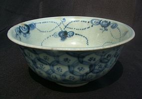 Ming Blue and White Bowlwith Turtle Motif  #2