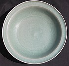 A Rare Song  Guan Type  Blue Green Celadon Large Dish 1
