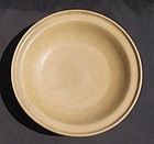 A Rare Song Guan Type Golden  Celadon Large Dish 4