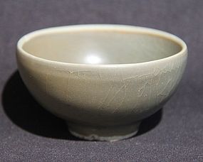 A Rare and Good Southern Song Celadon Bulb Bowl