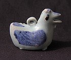 A Very Rare Yuan Blue and White Duck Water Dropper