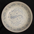 Rare Annamese 15th century blue and white charger 36 cm