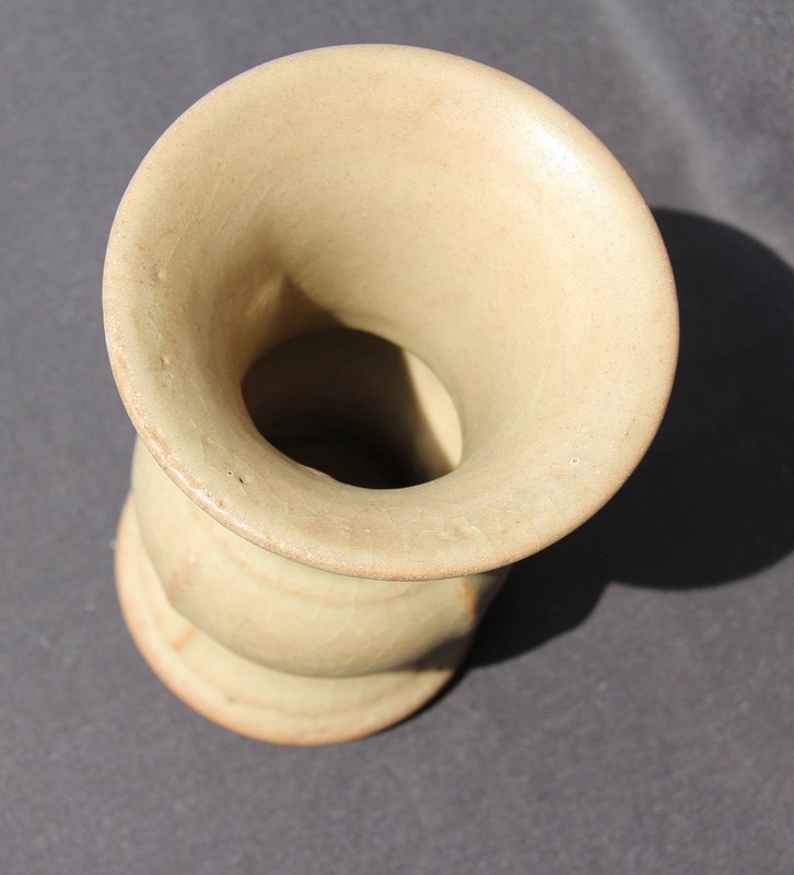 A Very Rare Song Longquan Celadon Gu Vase