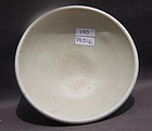 A PERFECT TANG WHITE GLAZE BOWL #5