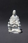 YUAN DYNASTY QINGBAI FIGURE OF GUANYIN