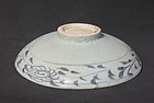 A Very Rare Yuan Dynasty Blue and White Washer Bowl
