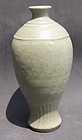 A RARE LONGQUAN CELADON VASE, MEIPING MING DYNASTY, 15TH CENTURY