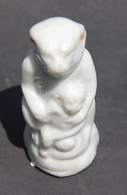 KANGXI BLANC DE CHINE MONKEY FIGURINE